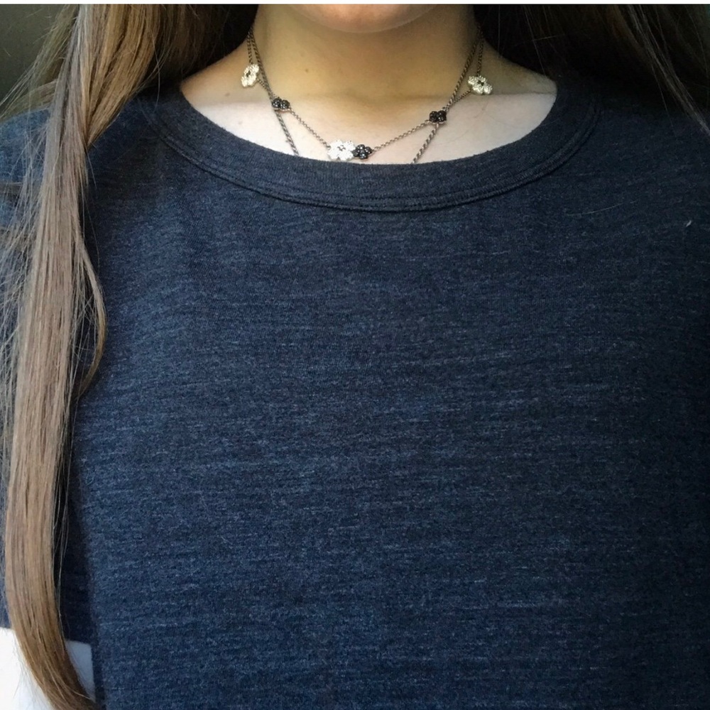 Grey crop top